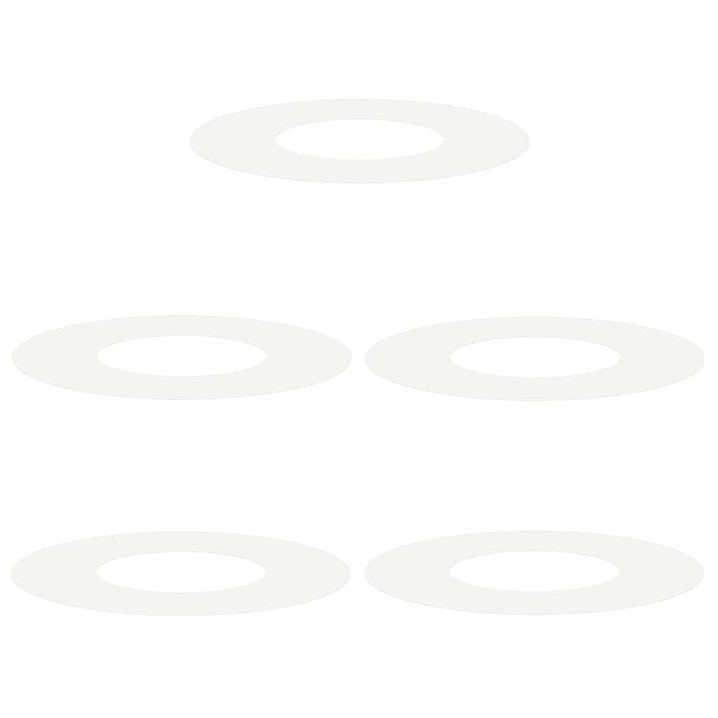 Flache Baumringe 5 pcs Weiß Ø30 / 60 cm Stahl